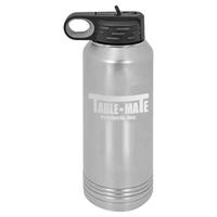 32oz. Engraved Water Bottle With Flip Lid & Straw